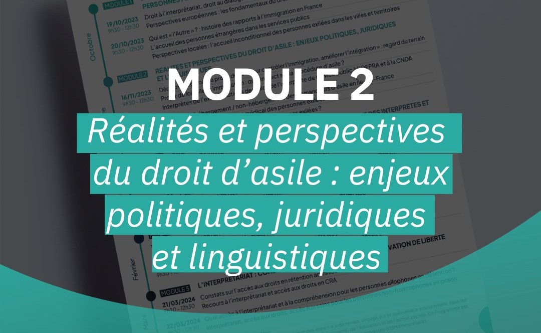 Réalités et perspectives du droit d’asile : enjeux politiques, juridiques et linguistiques.