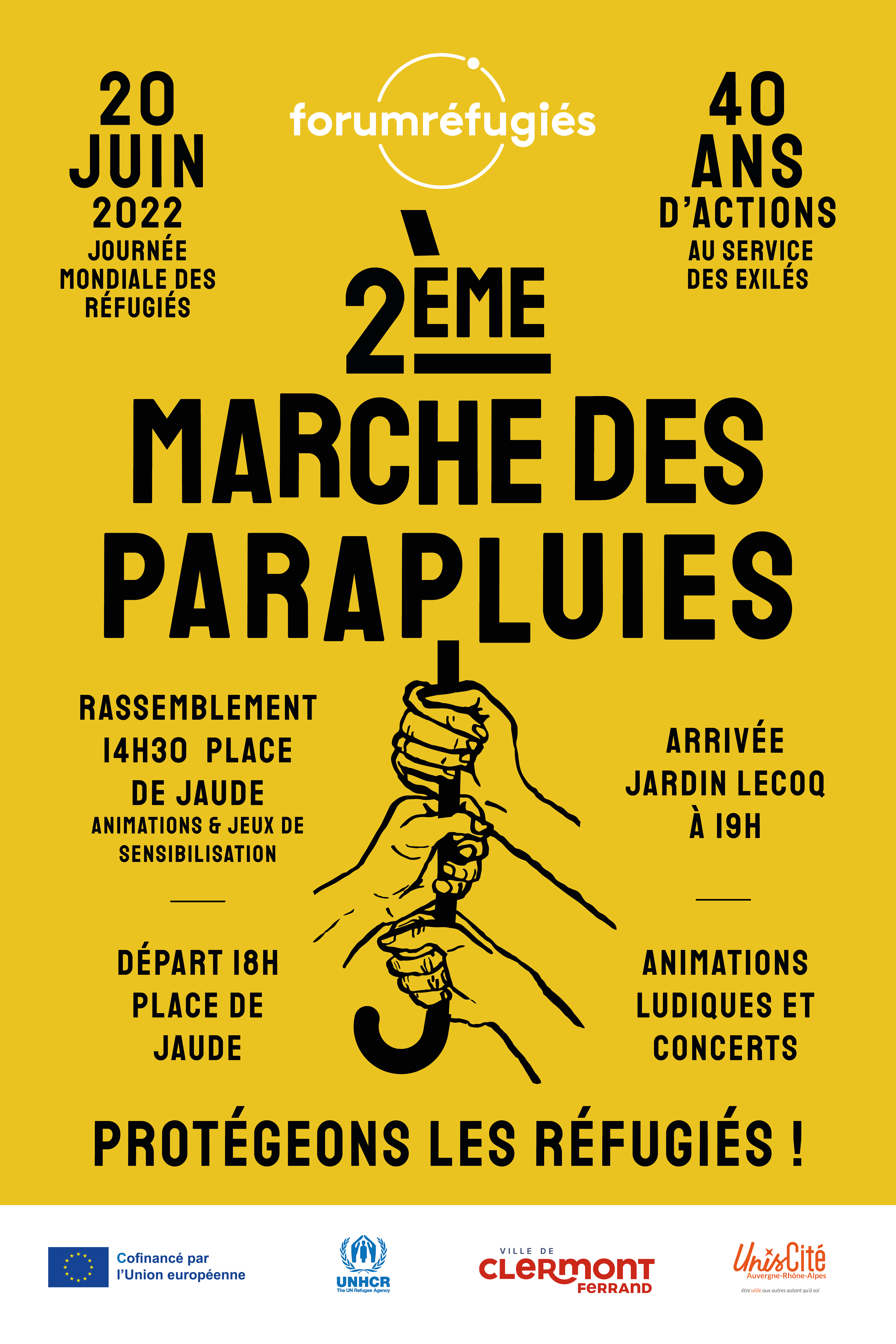 Célébration de la journée mondiale des réfugiés et du 40ème anniversaire de Forum réfugiés
