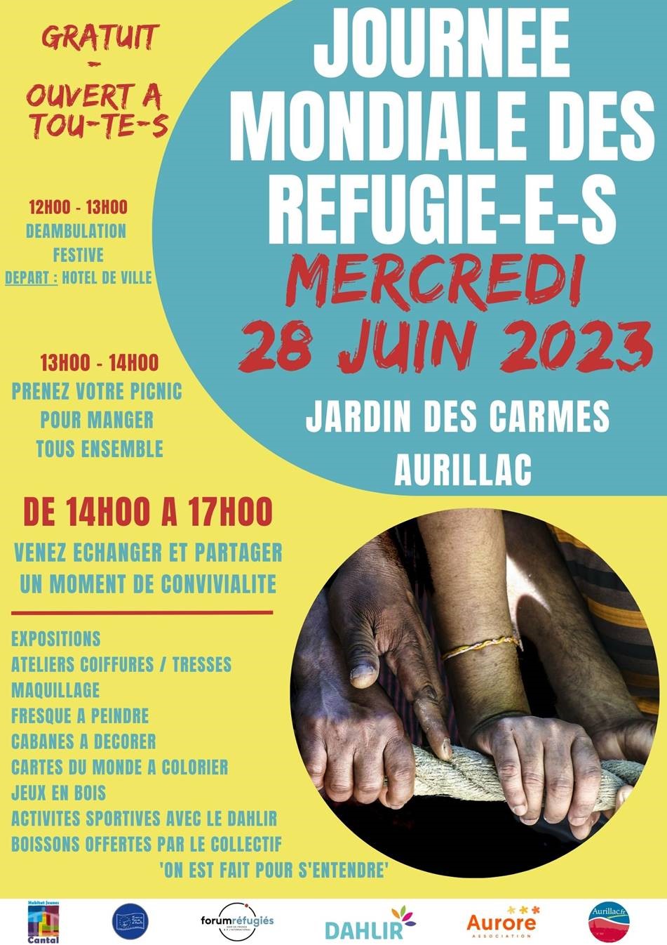 Journée mondiale des réfugiés | Aurillac