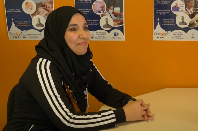 Ruqiaya, jeune réfugiée syrienne à Aurillac.